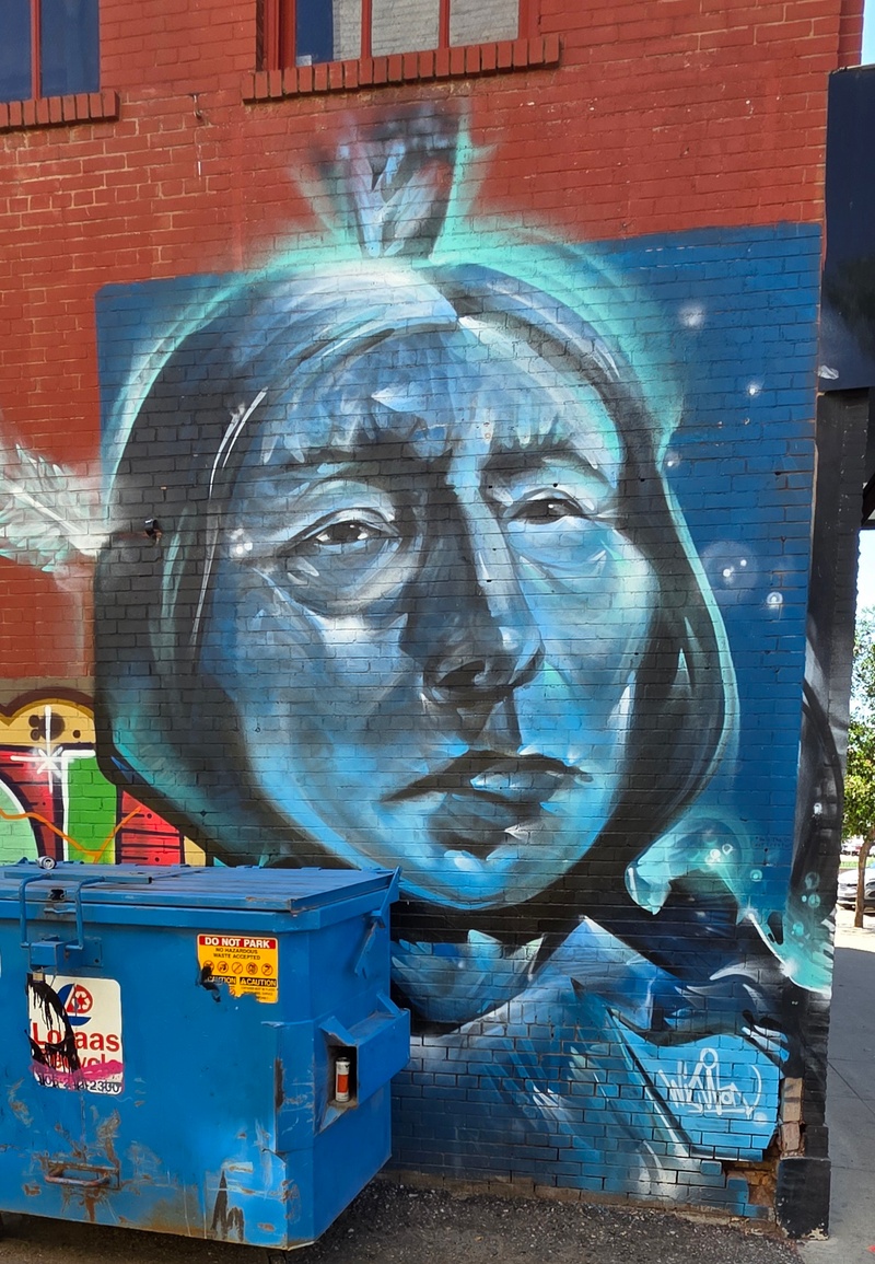 mural in Saskatoon by artist unknown.