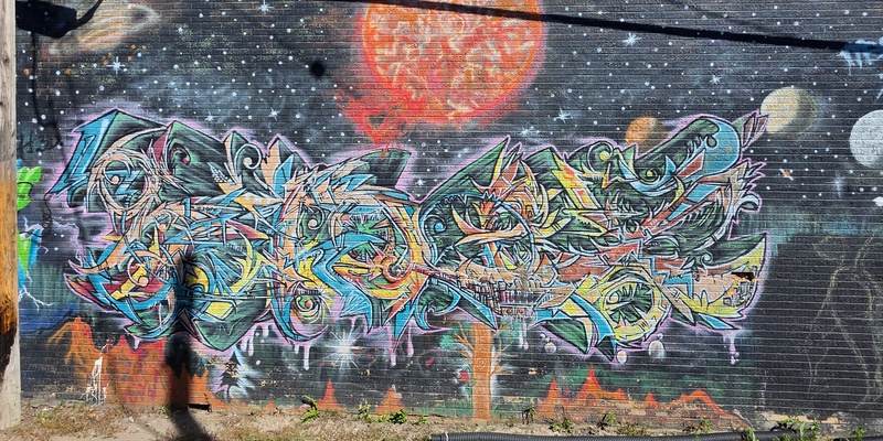 mural in Saskatoon by artist unknown.