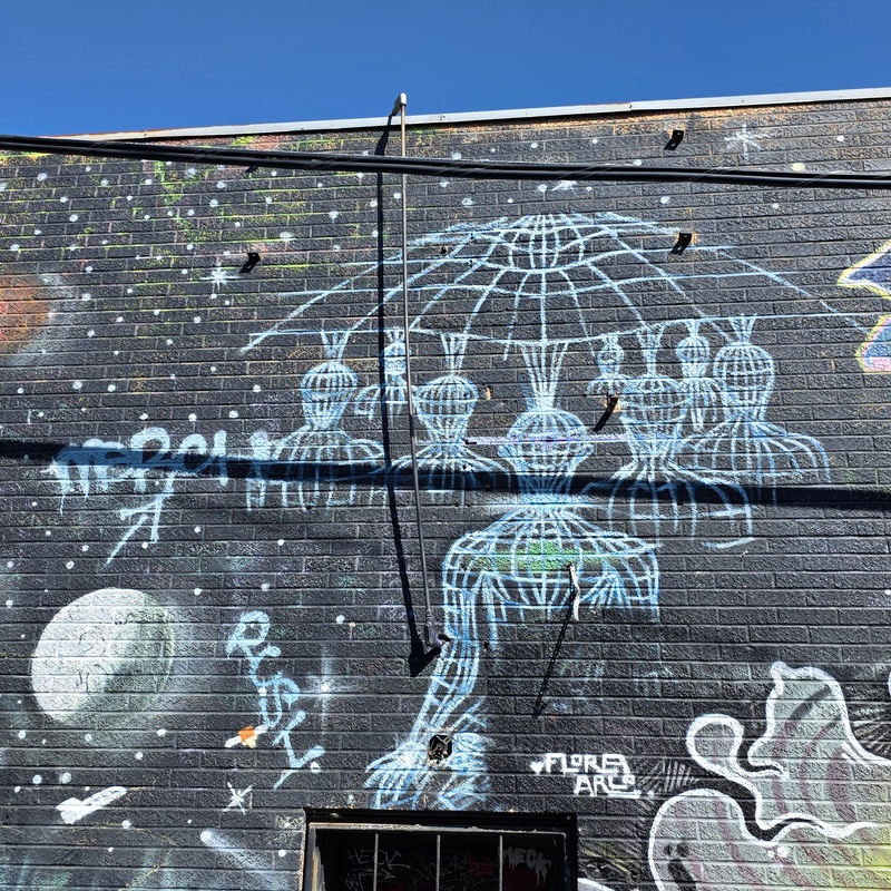 mural in Saskatoon by artist unknown.