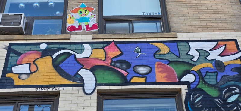 mural in Saskatoon by artist unknown.