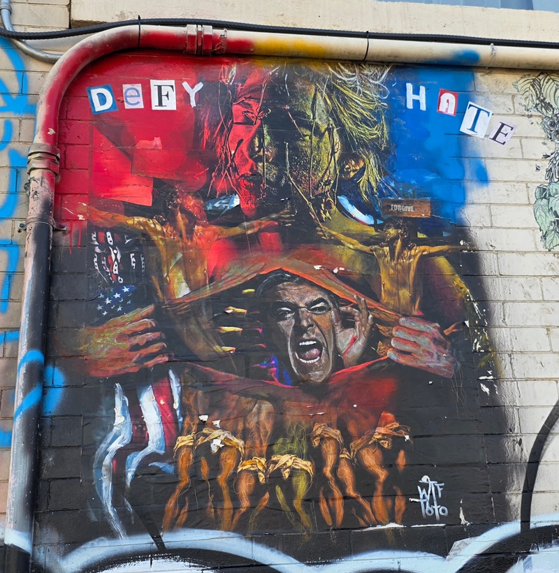mural in Saskatoon by artist unknown.