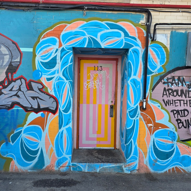 mural in Saskatoon by artist unknown.