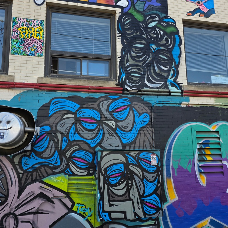 mural in Saskatoon by artist unknown.