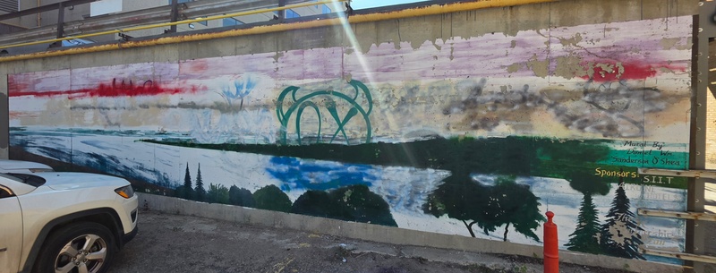 mural in Saskatoon by artist unknown.