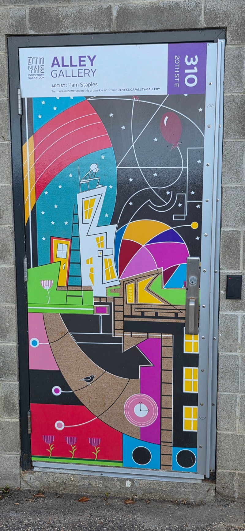 mural in Saskatoon by artist unknown.