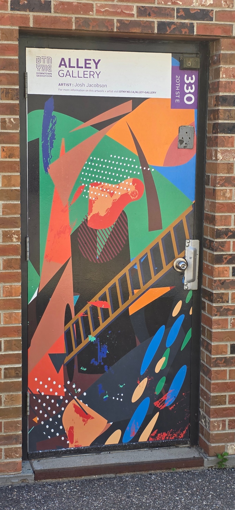 mural in Saskatoon by artist unknown.