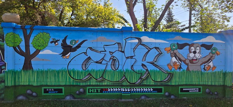 mural in Saskatoon by artist unknown.