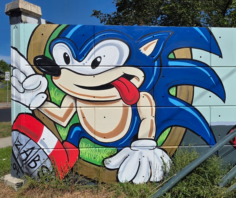 mural in Saskatoon by artist unknown.