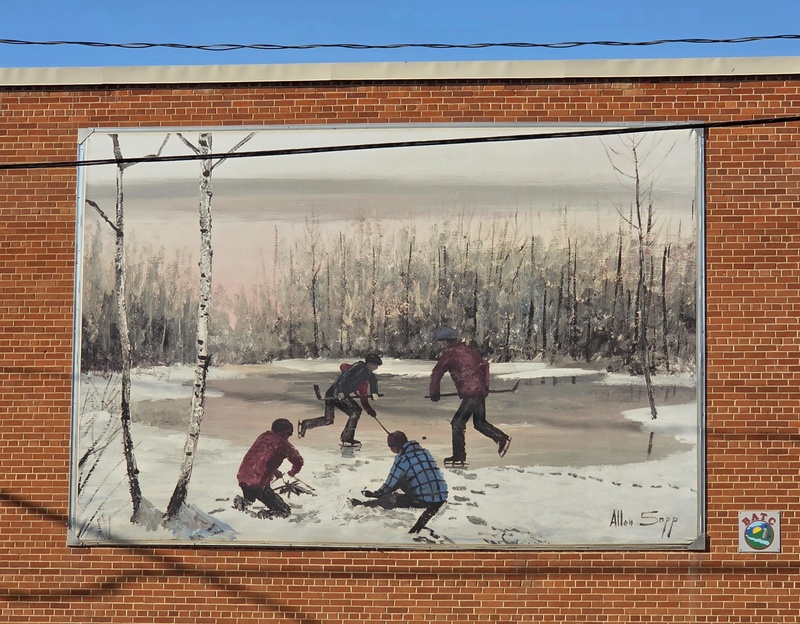 mural in North Battleford by artist unknown.