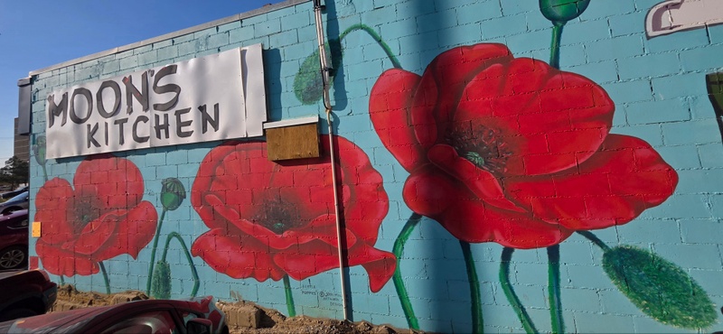 mural in North Battleford by artist unknown.