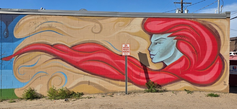 mural in North Battleford by artist unknown.