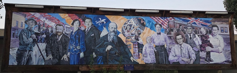 mural in Vegreville by artist unknown.