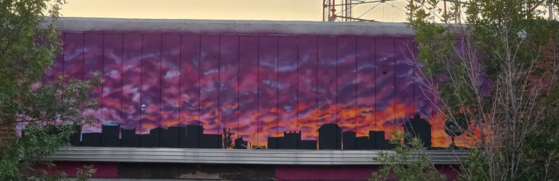 mural in Vegreville by artist unknown.