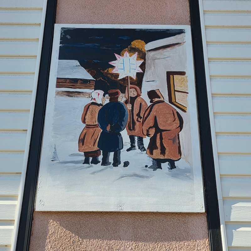 mural in Mundare by artist unknown.