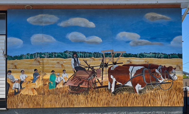 mural in Mundare by artist unknown.