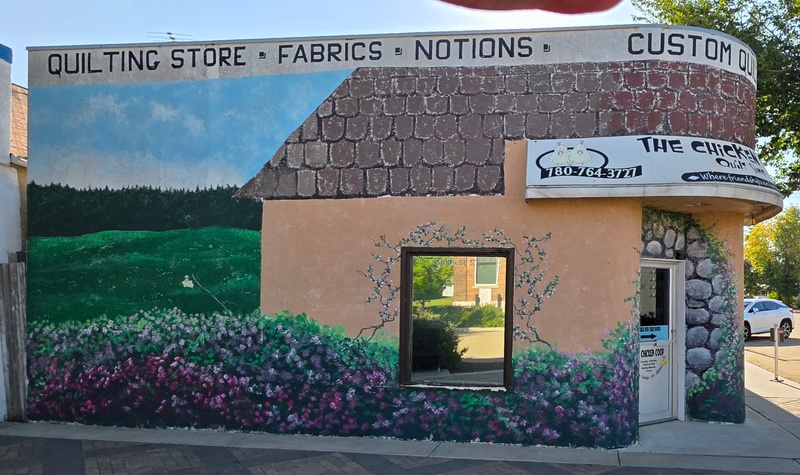 mural in Mundare by artist unknown.