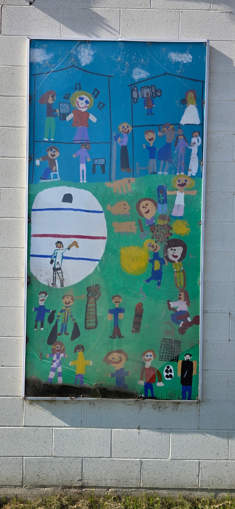 mural in Mundare by artist unknown.