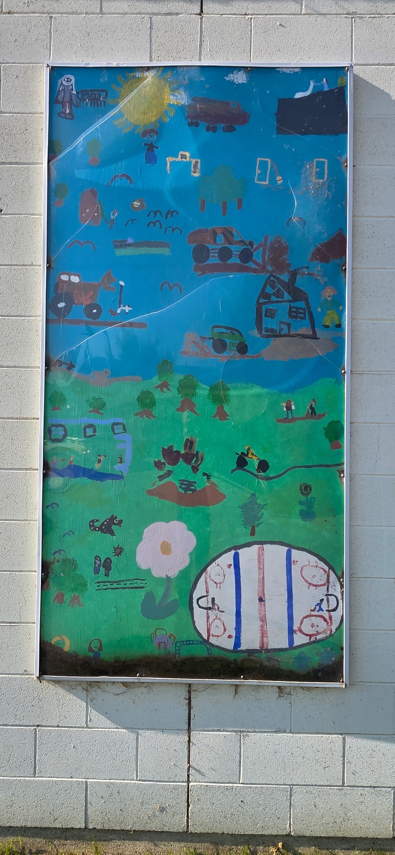 mural in Mundare by artist unknown.
