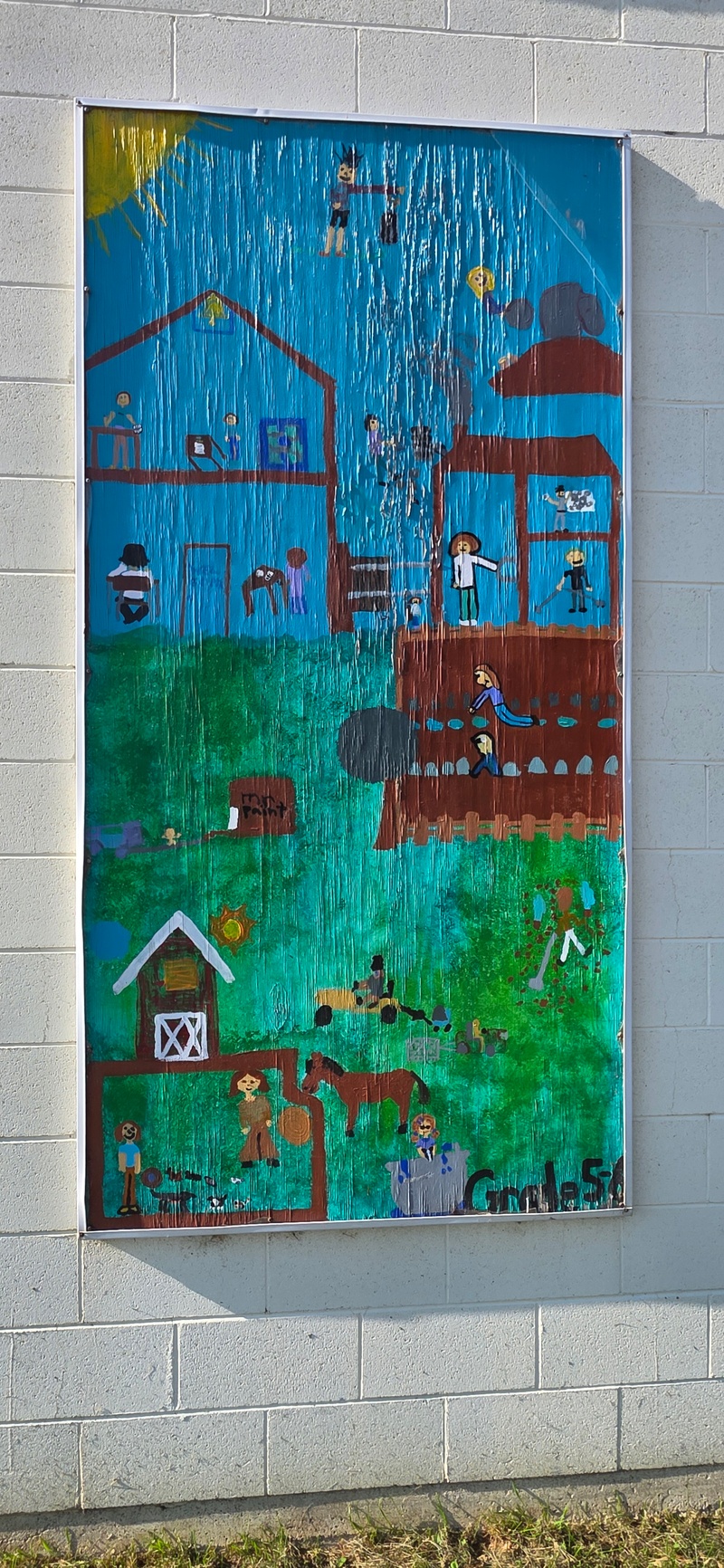 mural in Mundare by artist unknown.