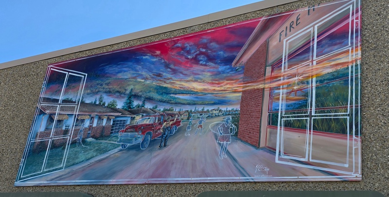 mural in Sherwood Park by artist unknown.