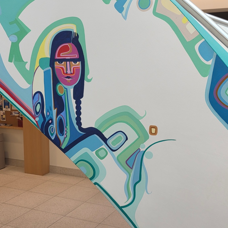 mural in Sherwood Park by artist unknown.