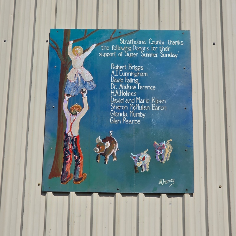 mural in Sherwood Park by artist unknown.
