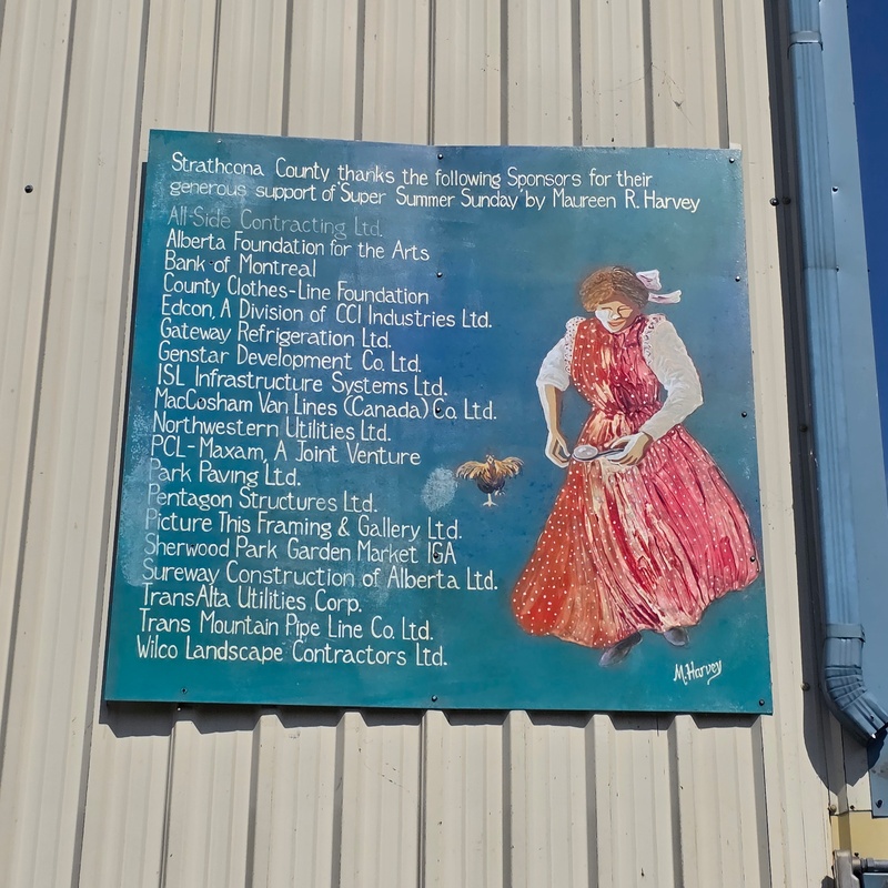 mural in Sherwood Park by artist unknown.