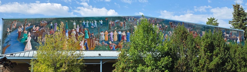 mural in Sherwood Park by artist unknown.