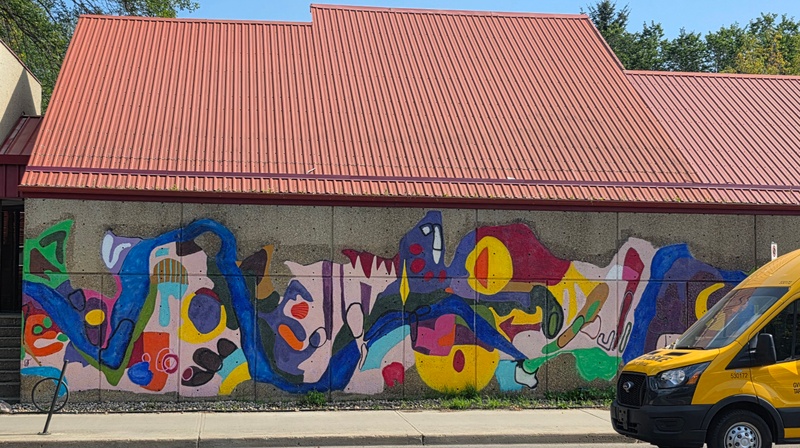 mural in Edmonton by artist unknown.