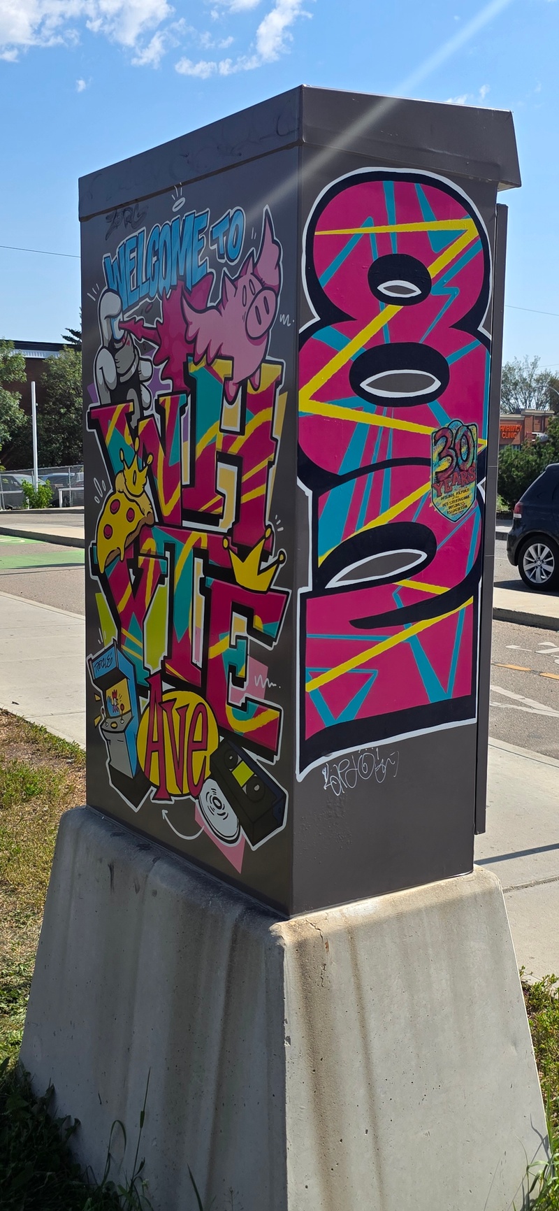 mural in Edmonton by artist unknown.