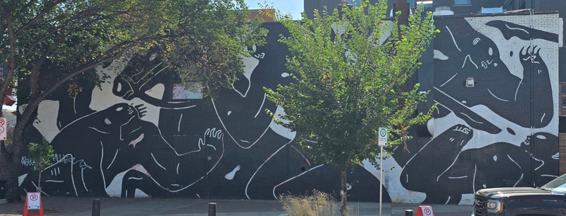 mural in Edmonton by artist unknown.