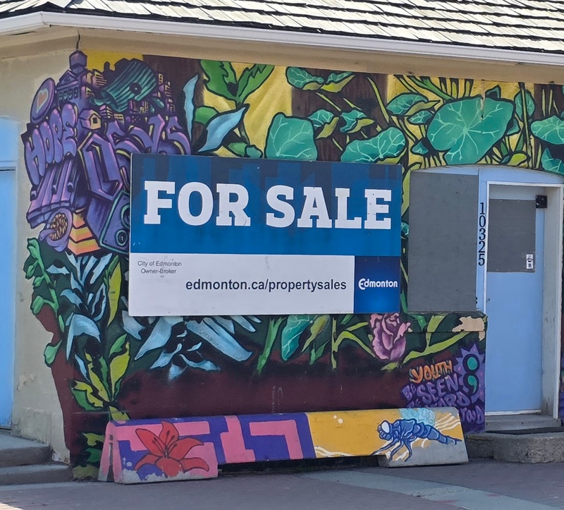 mural in Edmonton by artist unknown.