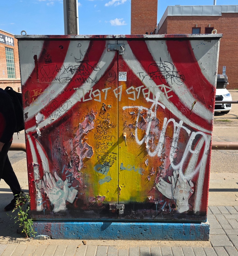 mural in Edmonton by artist unknown.