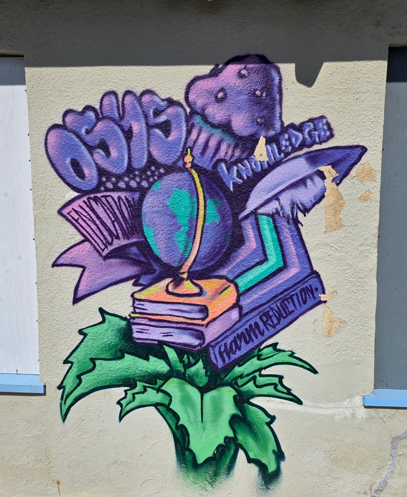 mural in Edmonton by artist unknown.