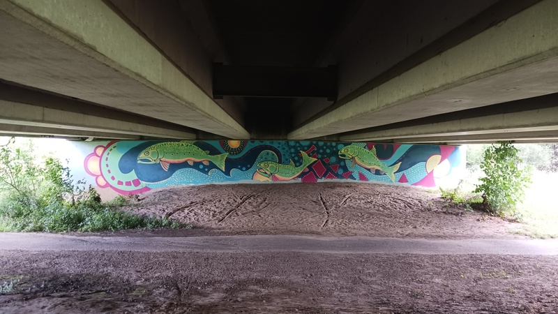 mural in Sparta by artist unknown.