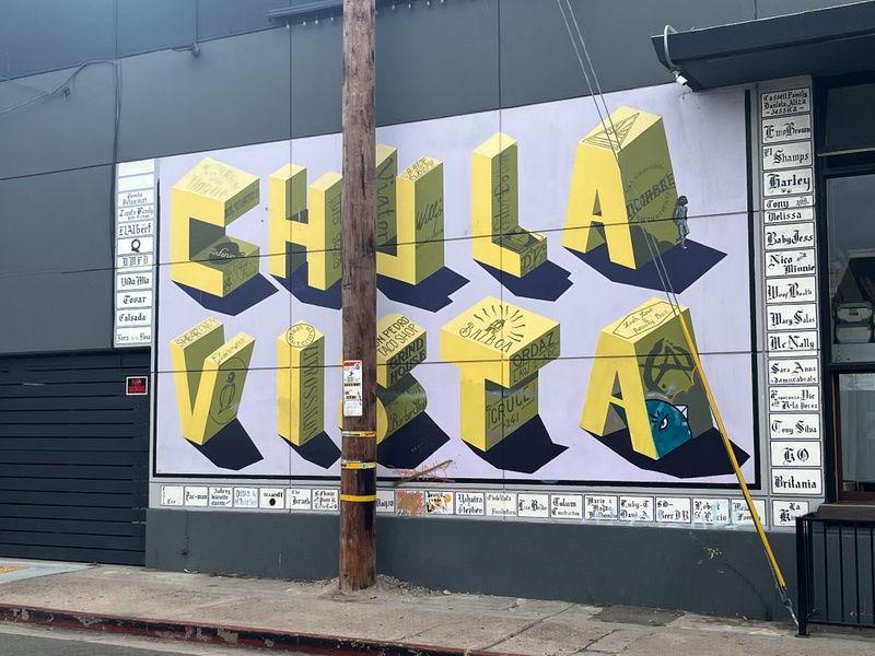 mural in Chula Vista by artist unknown.