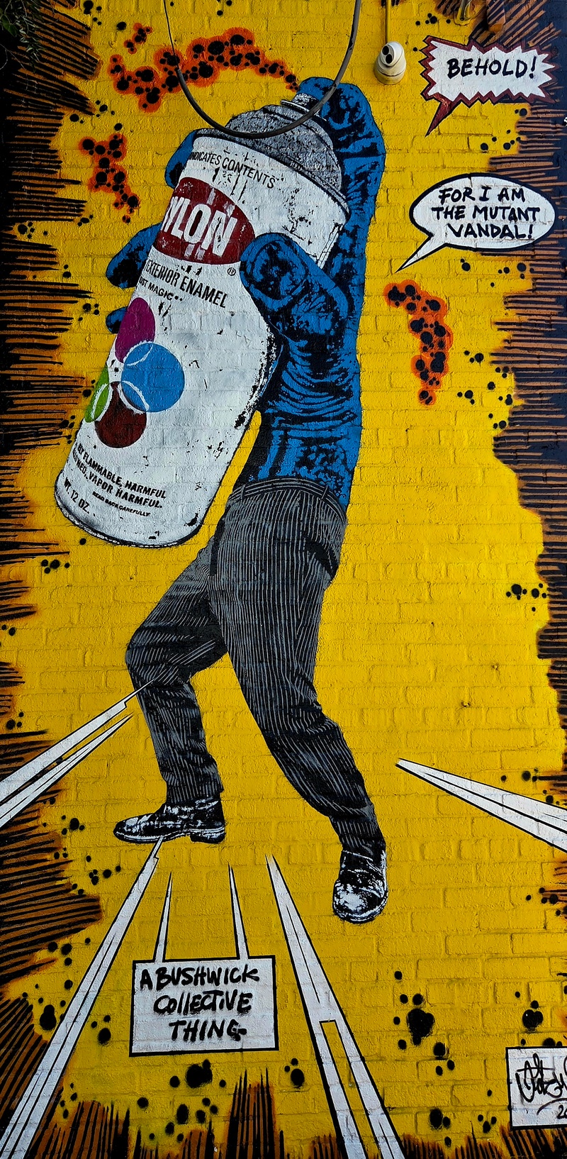 mural in Brooklyn by artist unknown.