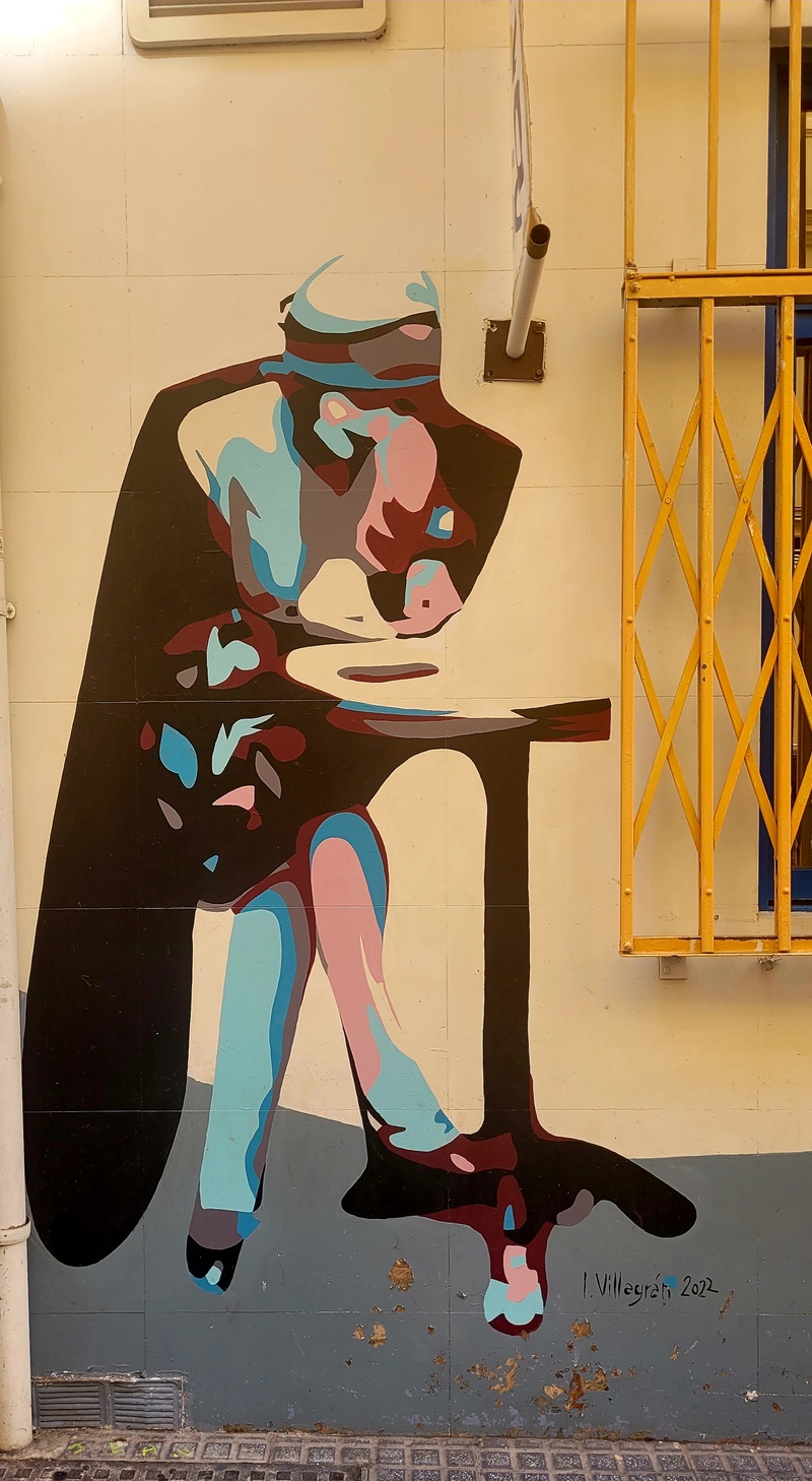 mural in Málaga by artist unknown.