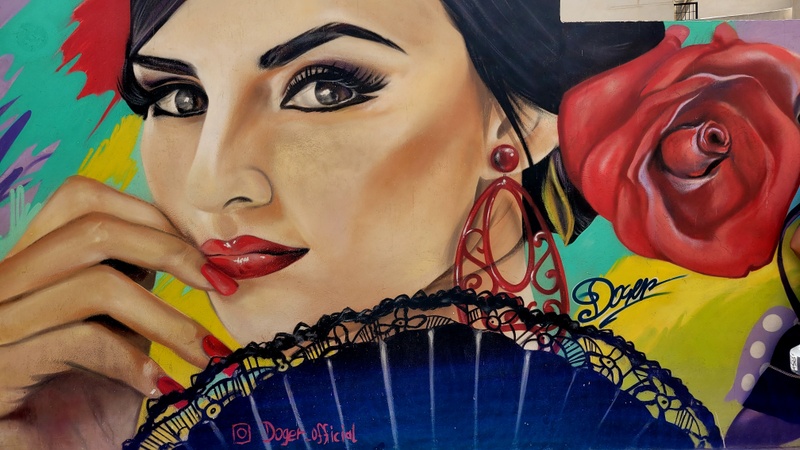 mural in Málaga by artist unknown.
