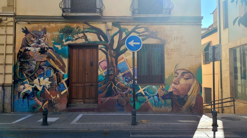 mural in Granada by artist unknown.