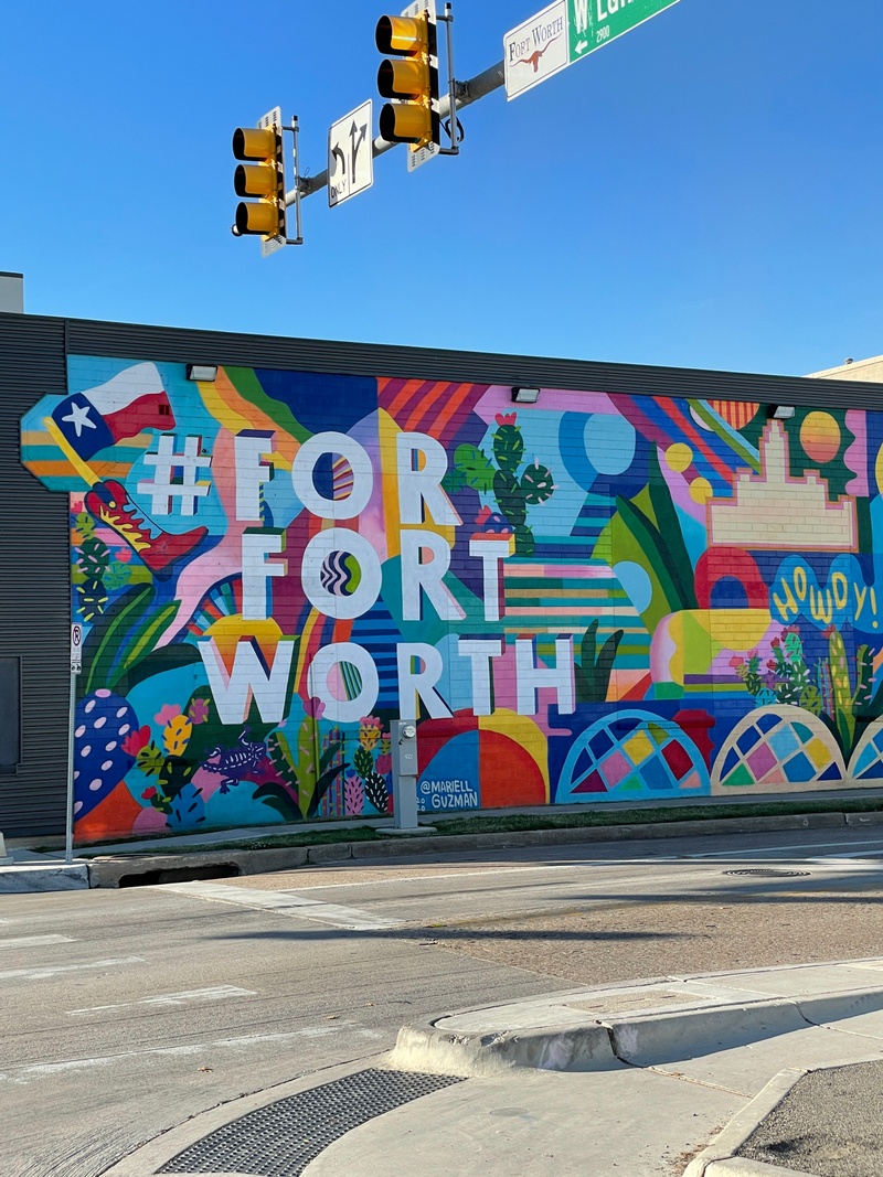 mural in Fort Worth by artist Mariell Guzman.