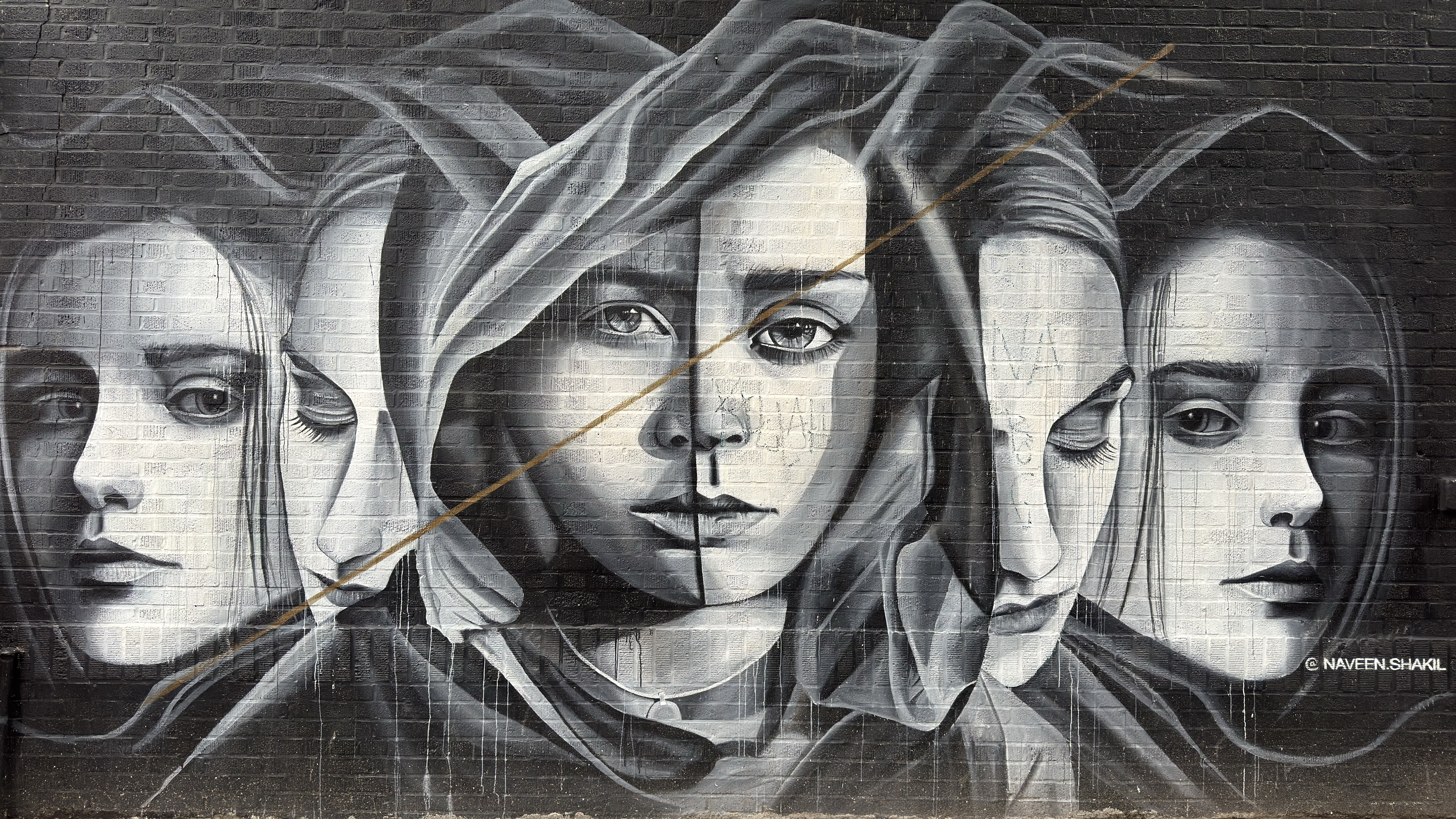 mural in Brooklyn by artist Naveen Shakil.