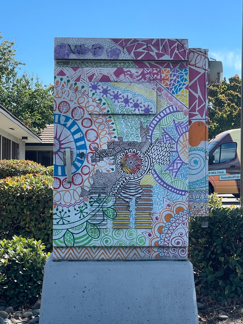 mural in Campbell by artist unknown.