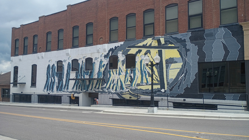 mural in Marion by artist Josh Benson.