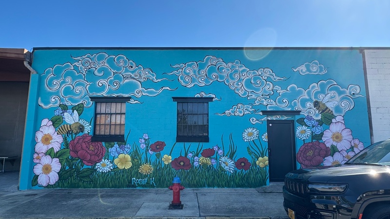 mural in Waynesboro by artist unknown.