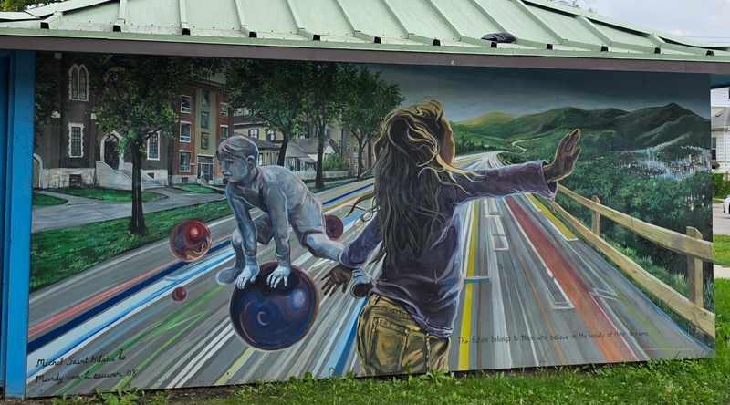 mural in Winnipeg by artist unknown.