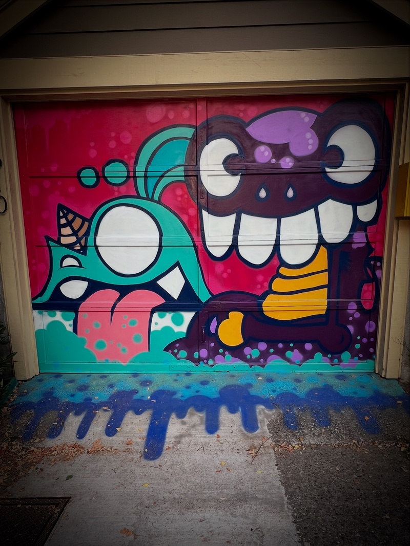mural in  by artist Enok.