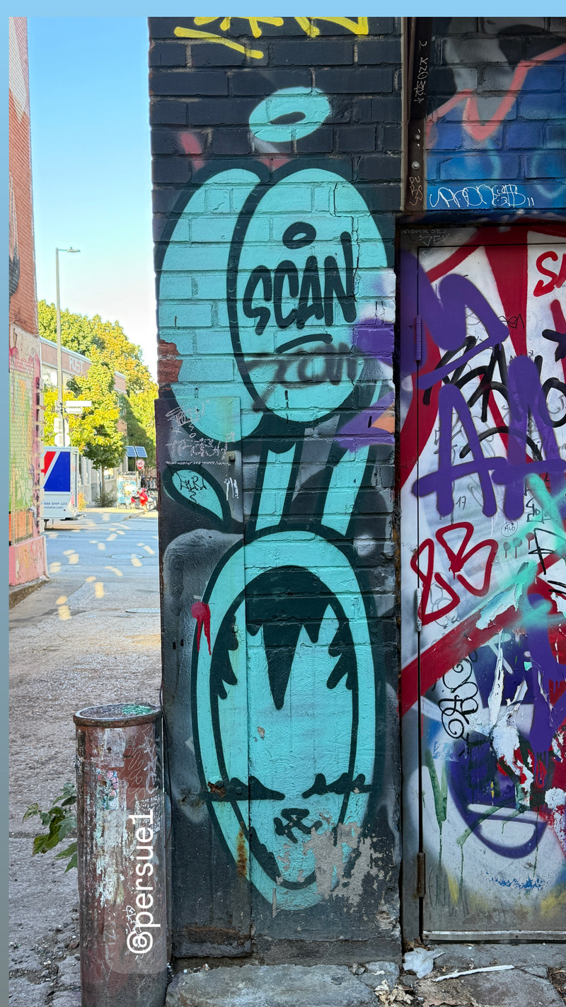 mural in Montréal by artist Persue.