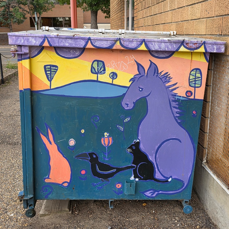 mural in Red Deer by artist unknown.