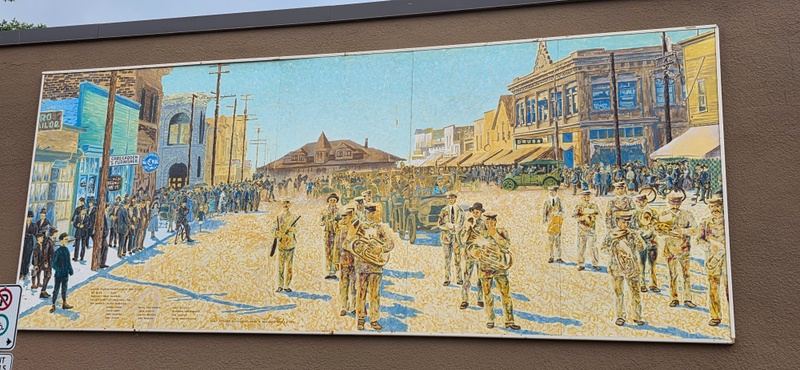 mural in Red Deer by artist unknown.